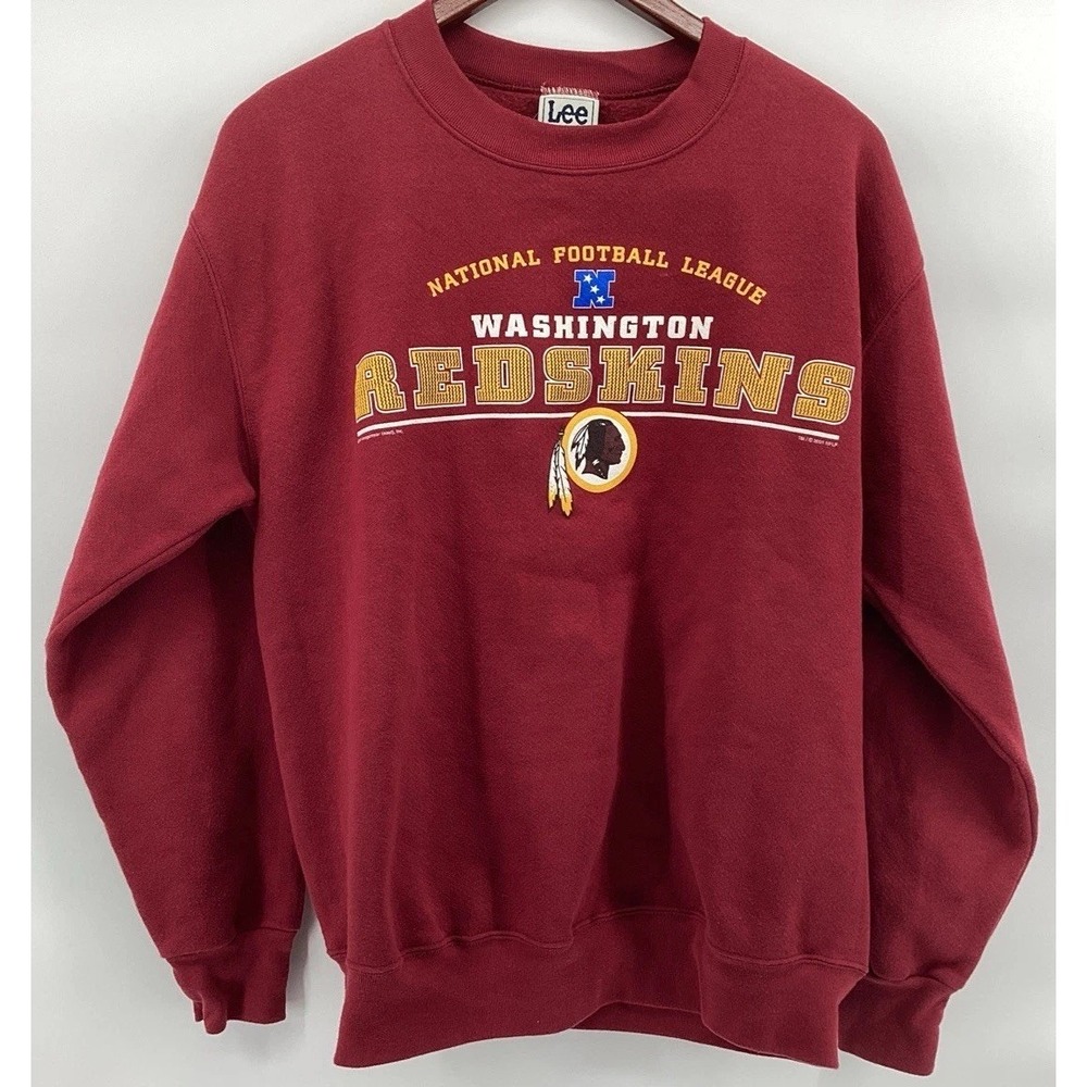 Vintage Washington Redskins Lee Sport Sweatshirt Men's M Red NFL Pullover 90s
